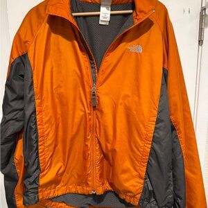 The North Face Men's Vibrant Orange and Charcoal Jacket